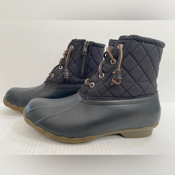 SPERRY Saltwater Quilted Duck Boot Size 7.5 - Picture 4 of 7